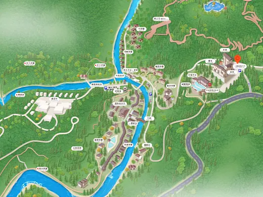 武隆结合景区手绘地图智慧导览和720全景技术，可以让景区更加“动”起来，为游客提供更加身临其境的导览体验。